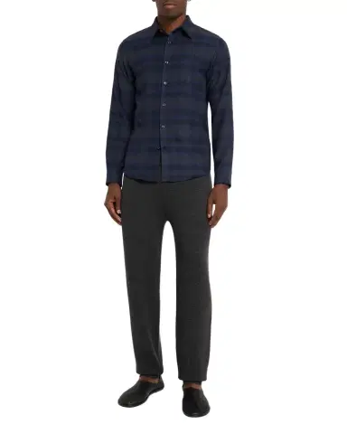 Theory Men 's Irving Soft Plaid Sport Shirt | Thumbnail 1 Theory Men 's Irving Soft Plaid Sport Shirt | Thumbnail 1