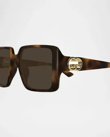 Gucci Oversized Plastic Square Sunglasses | Thumbnail 2 Gucci Oversized Plastic Square Sunglasses | Thumbnail 2
