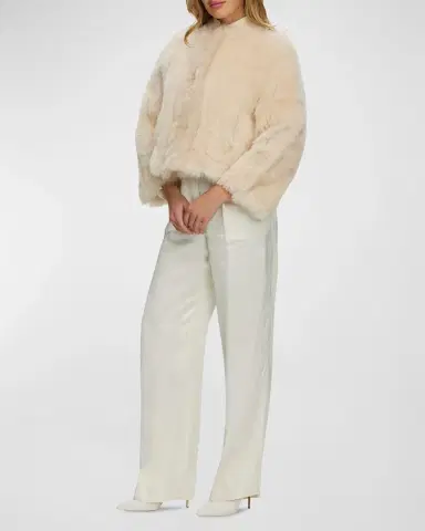 Gorski Reversible Toscana Shearling Lamb Collarless Jacket | Thumbnail 3 Gorski Reversible Toscana Shearling Lamb Collarless Jacket | Thumbnail 3