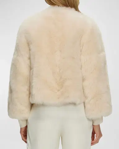 Gorski Reversible Toscana Shearling Lamb Collarless Jacket | Thumbnail 4 Gorski Reversible Toscana Shearling Lamb Collarless Jacket | Thumbnail 4