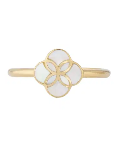 Jan Leslie White Mother of Pearl Petal Ring | Thumbnail 1 Jan Leslie White Mother of Pearl Petal Ring | Thumbnail 1