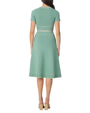 Shoshanna Addison Ribbed A-Line Midi Dress | Thumbnail 1 Shoshanna Addison Ribbed A-Line Midi Dress | Thumbnail 1