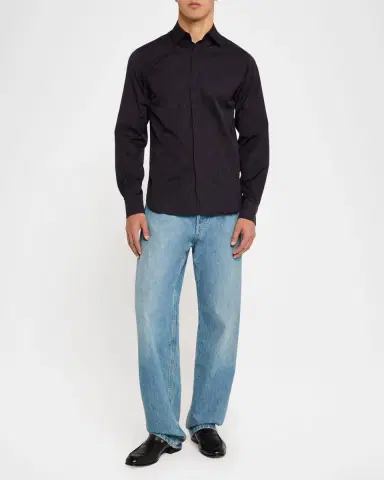 Ferragamo Men's Gancio Jacquard Sport Shirt | Thumbnail 2 Ferragamo Men's Gancio Jacquard Sport Shirt | Thumbnail 2