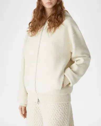 Loro Piana Cocooning Ottoman Cashmere Hooded Zip Jacket | Thumbnail 3 Loro Piana Cocooning Ottoman Cashmere Hooded Zip Jacket | Thumbnail 3