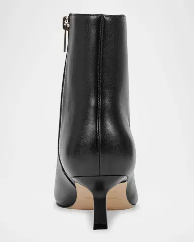 Marc Fisher LTD Kolton Leather Kitten Zip Booties | Thumbnail 3 Marc Fisher LTD Kolton Leather Kitten Zip Booties | Thumbnail 3
