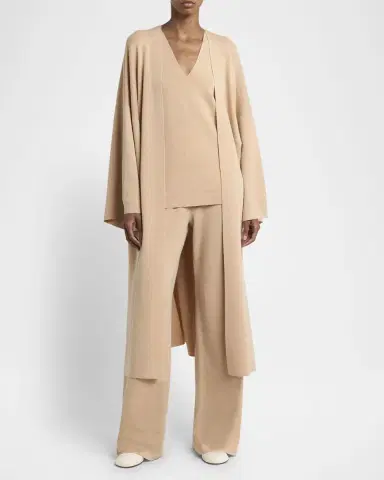 Loro Piana Cocooning Delicate Cashmere-Silk Cardigan | Thumbnail 2 Loro Piana Cocooning Delicate Cashmere-Silk Cardigan | Thumbnail 2