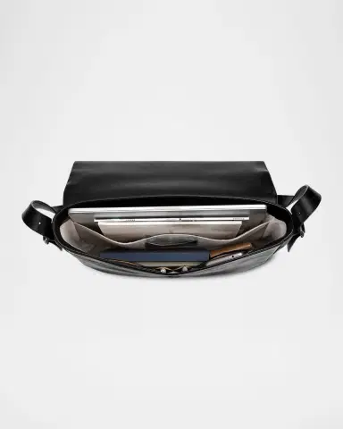 Shinola Men's Runwell Leather Messenger Bag | Thumbnail 2 Shinola Men's Runwell Leather Messenger Bag | Thumbnail 2
