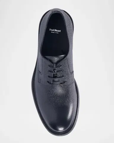 Paul Stuart Men 's Michael Pebbled Leather Derby Shoes | Thumbnail 3 Paul Stuart Men 's Michael Pebbled Leather Derby Shoes | Thumbnail 3