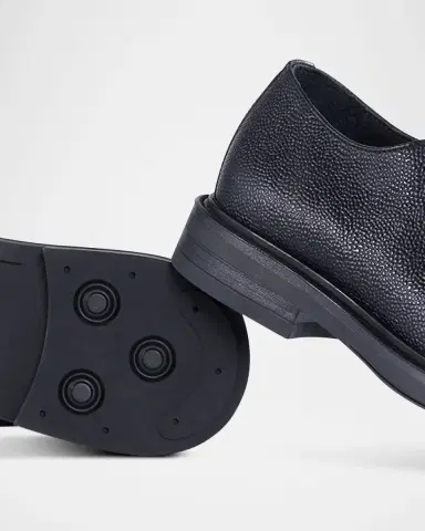 Paul Stuart Men 's Michael Pebbled Leather Derby Shoes | Thumbnail 4 Paul Stuart Men 's Michael Pebbled Leather Derby Shoes | Thumbnail 4