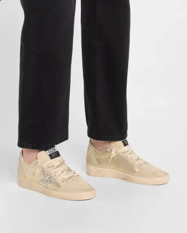 Golden Goose Ball Star Metallic Glitter Low-Top Sneakers | Thumbnail 2 Golden Goose Ball Star Metallic Glitter Low-Top Sneakers | Thumbnail 2
