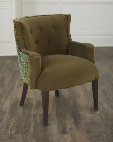 Haute House Refined Simplicity Sage Peacock Chair | Thumbnail 4 Haute House Refined Simplicity Sage Peacock Chair | Thumbnail 4