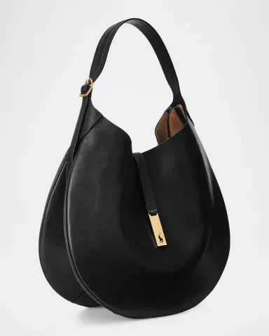 Polo Ralph Lauren Polo ID Calfskin Large Shoulder Bag | Thumbnail 7 Polo Ralph Lauren Polo ID Calfskin Large Shoulder Bag | Thumbnail 7