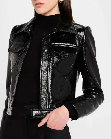 Courrèges Signature Vinyl Trucker Jacket | Thumbnail 5 Courrèges Signature Vinyl Trucker Jacket | Thumbnail 5