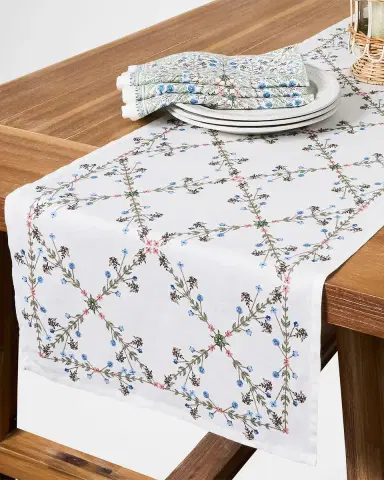 Juliska Villa Seville Table Runner, 18" x 90" | Thumbnail 2 Juliska Villa Seville Table Runner, 18" x 90" | Thumbnail 2