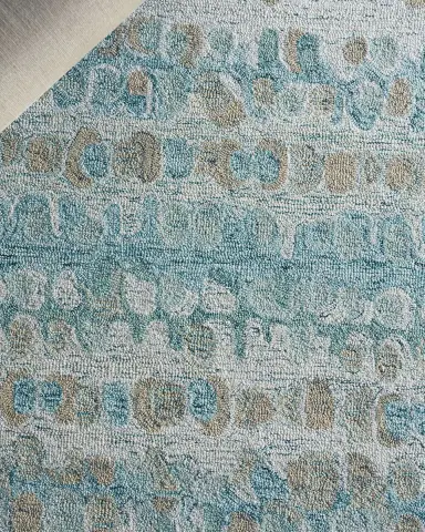 Exquisite Rugs Colorplay Hand-Tufted Turquoise Rug | Thumbnail 5 Exquisite Rugs Colorplay Hand-Tufted Turquoise Rug | Thumbnail 5