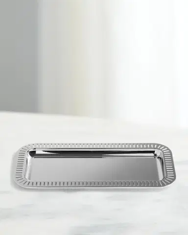 Anna New York Striations Small Rectangle Serving Tray, 13.75" | Thumbnail 1 Anna New York Striations Small Rectangle Serving Tray, 13.75" | Thumbnail 1