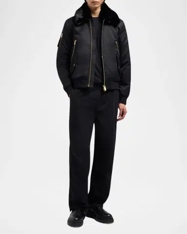 Moose Knuckles Men's Courville Bunny Bomber Jacket | Thumbnail 2 Moose Knuckles Men's Courville Bunny Bomber Jacket | Thumbnail 2