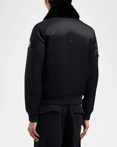 Moose Knuckles Men's Courville Bunny Bomber Jacket | Thumbnail 3 Moose Knuckles Men's Courville Bunny Bomber Jacket | Thumbnail 3