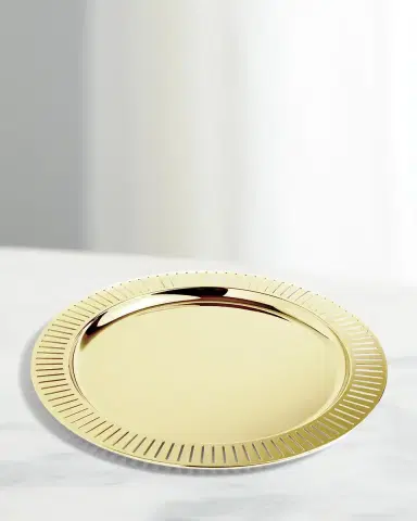 Anna New York Striations Round Serving Tray | Thumbnail 1 Anna New York Striations Round Serving Tray | Thumbnail 1