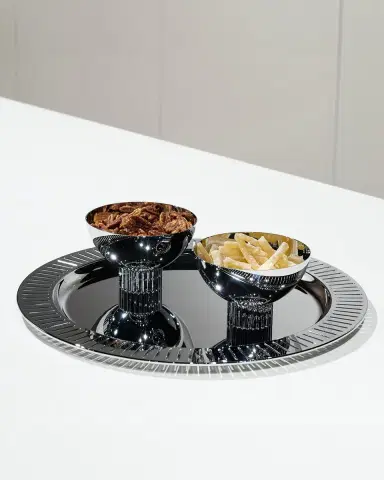 Anna New York Striations Round Serving Tray | Thumbnail 2 Anna New York Striations Round Serving Tray | Thumbnail 2
