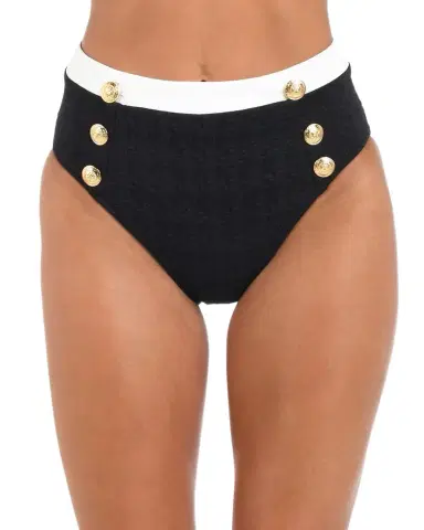 L'AGENCE Vanessa Colorblock Chic High-Waist Bikini Bottoms | Thumbnail 1 L'AGENCE Vanessa Colorblock Chic High-Waist Bikini Bottoms | Thumbnail 1
