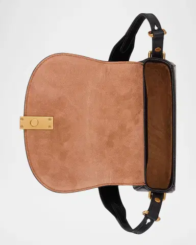 Polo Ralph Lauren Polo ID Calfskin Mini Saddle Bag | Thumbnail 3 Polo Ralph Lauren Polo ID Calfskin Mini Saddle Bag | Thumbnail 3