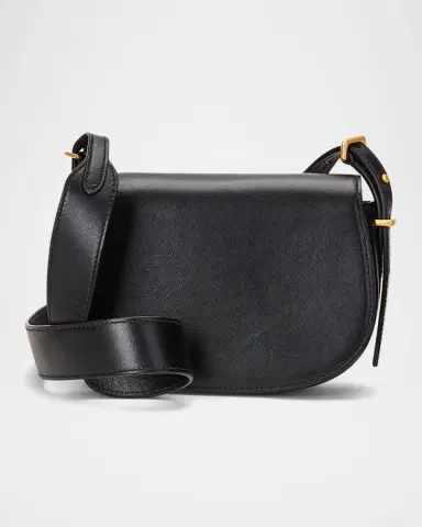 Polo Ralph Lauren Polo ID Calfskin Mini Saddle Bag | Thumbnail 6 Polo Ralph Lauren Polo ID Calfskin Mini Saddle Bag | Thumbnail 6