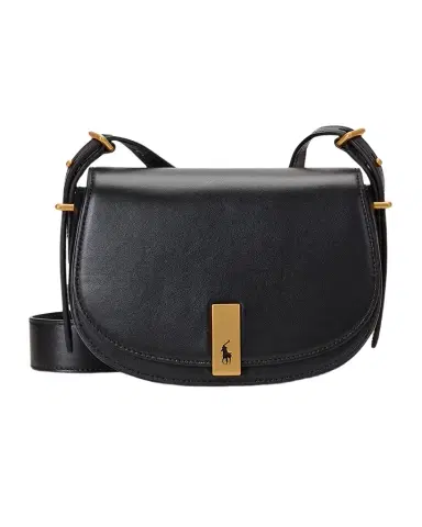 Polo Ralph Lauren Polo ID Calfskin Mini Saddle Bag | Thumbnail 1 Polo Ralph Lauren Polo ID Calfskin Mini Saddle Bag | Thumbnail 1