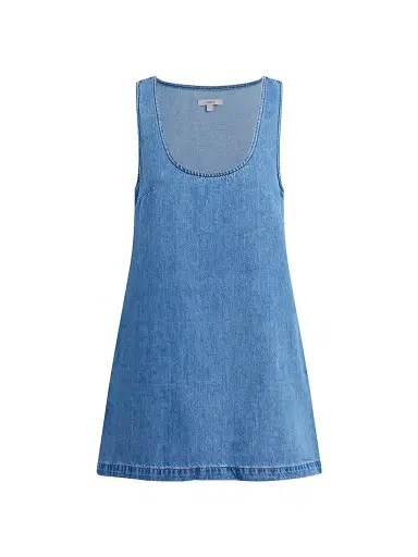 Joe's Jeans Women's The Scoop Neck Denim Minidress | Thumbnail 1 Joe's Jeans Women's The Scoop Neck Denim Minidress | Thumbnail 1