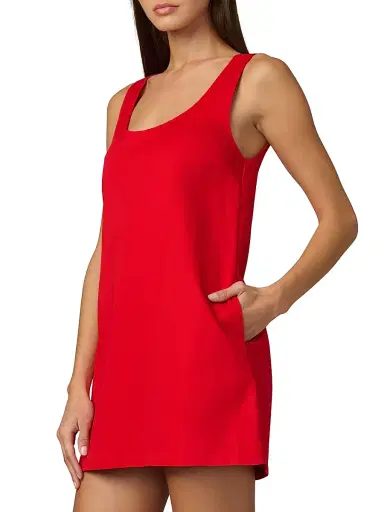 Joe's Jeans Women's The Scoop Neck Minidress - Cherry Red - Size XL | Thumbnail 4 Joe's Jeans Women's The Scoop Neck Minidress - Cherry Red - Size XL | Thumbnail 4