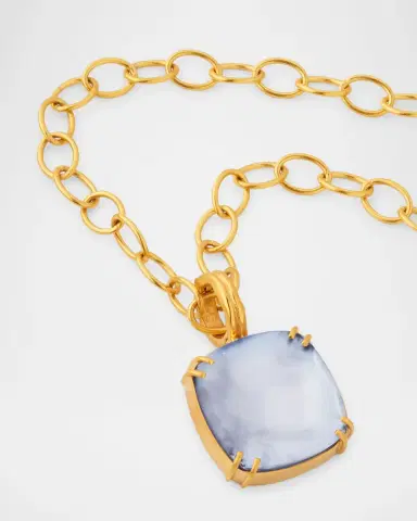 Dina Mackney Very Peri Violet Femme Doublet Necklace | Thumbnail 3 Dina Mackney Very Peri Violet Femme Doublet Necklace | Thumbnail 3