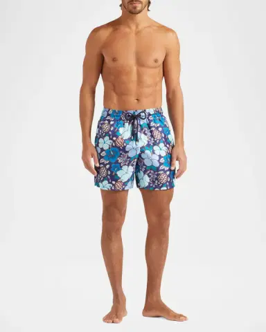 Vilebrequin Men's Floral Turtle Swim Shorts | Thumbnail 3 Vilebrequin Men's Floral Turtle Swim Shorts | Thumbnail 3
