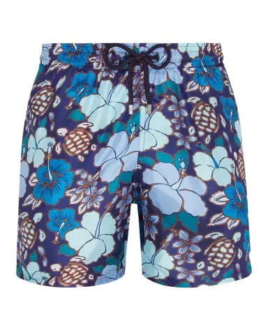 Vilebrequin Men's Floral Turtle Swim Shorts | Thumbnail 1 Vilebrequin Men's Floral Turtle Swim Shorts | Thumbnail 1