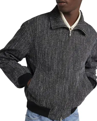 Bottega Veneta Men's Multicolor Fleck Zip Jacket | Thumbnail 5 Bottega Veneta Men's Multicolor Fleck Zip Jacket | Thumbnail 5