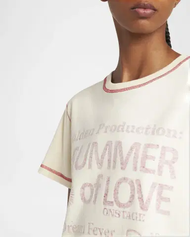 Golden Goose Journey-Print Gauze Jersey Short-Sleeve T-Shirt | Thumbnail 5 Golden Goose Journey-Print Gauze Jersey Short-Sleeve T-Shirt | Thumbnail 5