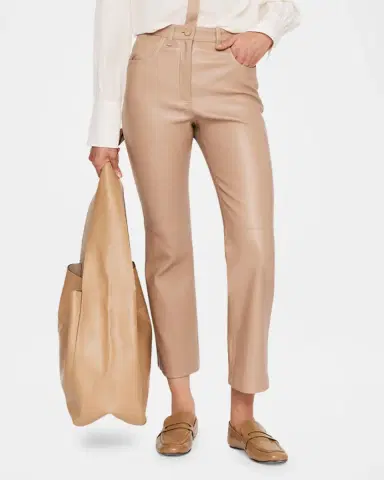 Joseph Duke Cropped Straight-Leg Leather Pants | Thumbnail 3 Joseph Duke Cropped Straight-Leg Leather Pants | Thumbnail 3