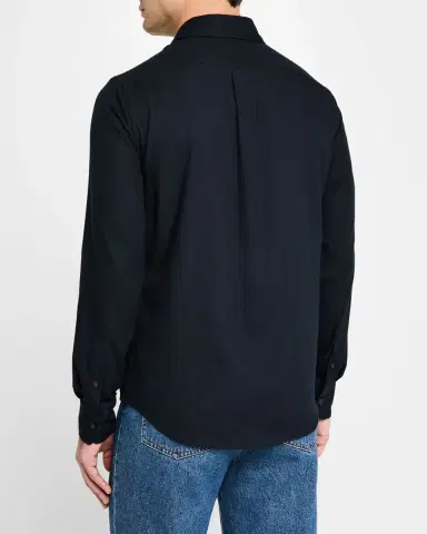 Vince Men 's Cotton and Wool Twill Sport Shirt | Thumbnail 3 Vince Men 's Cotton and Wool Twill Sport Shirt | Thumbnail 3