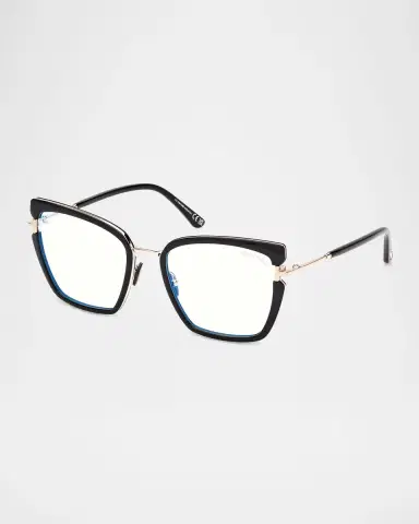 TOM FORD Blue-Light Acetate Butterfly Optical Glasses | Thumbnail 3 TOM FORD Blue-Light Acetate Butterfly Optical Glasses | Thumbnail 3
