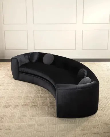 Haute House Carmen Velvet Sofa | Thumbnail 3 Haute House Carmen Velvet Sofa | Thumbnail 3