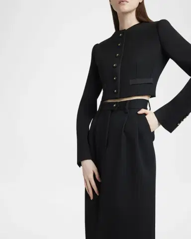 Dolce & Gabbana Lana Single-Breasted Crop Jacket | Thumbnail 4 Dolce & Gabbana Lana Single-Breasted Crop Jacket | Thumbnail 4