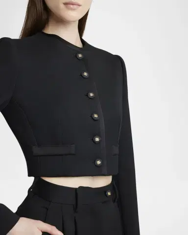 Dolce & Gabbana Lana Single-Breasted Crop Jacket | Thumbnail 5 Dolce & Gabbana Lana Single-Breasted Crop Jacket | Thumbnail 5