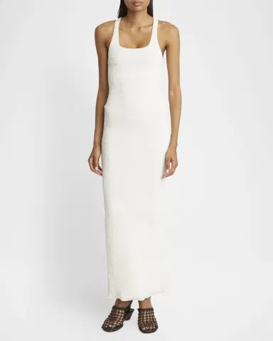 Jacquemus Scala Croc-Knit Sleeveless Maxi Dress | Thumbnail 2 Jacquemus Scala Croc-Knit Sleeveless Maxi Dress | Thumbnail 2