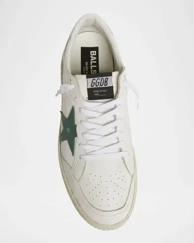 Golden Goose Men 's Ball Star 2 Leather Low-Top Sneakers | Thumbnail 6 Golden Goose Men 's Ball Star 2 Leather Low-Top Sneakers | Thumbnail 6