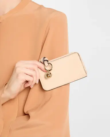 Chloé Alphabet Zip Leather Card Case | Thumbnail 2 Chloé Alphabet Zip Leather Card Case | Thumbnail 2