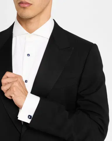 Jan Leslie Men 's Sterling Silver Sapphire Square Cufflink Stud Set | Thumbnail 5 Jan Leslie Men 's Sterling Silver Sapphire Square Cufflink Stud Set | Thumbnail 5