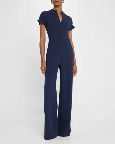 Black Halo Patel Seamed Straight-Leg Jumpsuit | Thumbnail 3 Black Halo Patel Seamed Straight-Leg Jumpsuit | Thumbnail 3