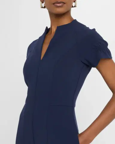 Black Halo Patel Seamed Straight-Leg Jumpsuit | Thumbnail 4 Black Halo Patel Seamed Straight-Leg Jumpsuit | Thumbnail 4
