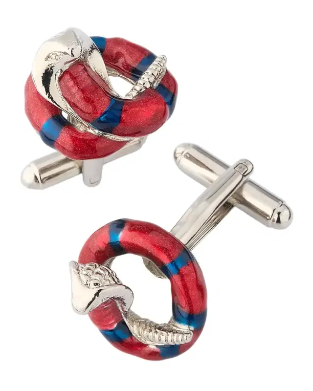Men 's Cobra Coil Snake Cufflinks Men 's Cobra Coil Snake Cufflinks