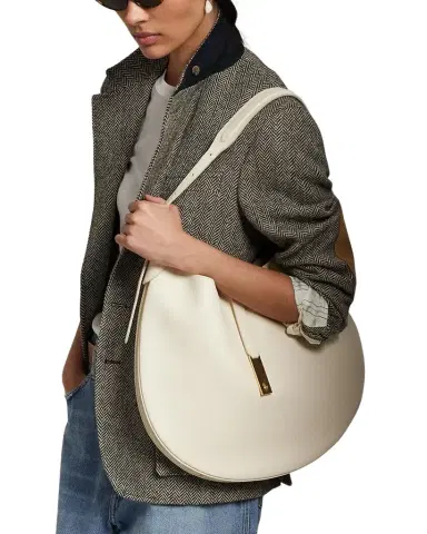 Polo Ralph Lauren Polo ID Leather Large Shoulder Bag | Thumbnail 1 Polo Ralph Lauren Polo ID Leather Large Shoulder Bag | Thumbnail 1