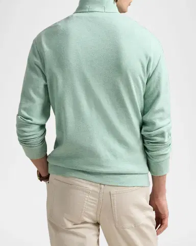 Polo Ralph Lauren Men 's Luxury Double-Knit Jacquard Sweater | Thumbnail 3 Polo Ralph Lauren Men 's Luxury Double-Knit Jacquard Sweater | Thumbnail 3